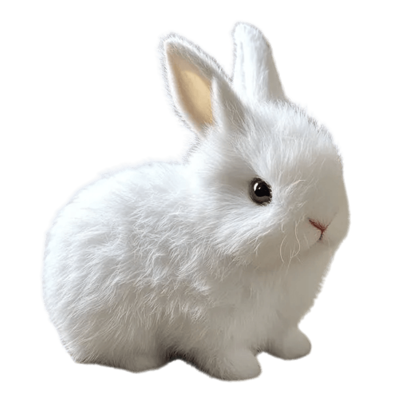 Coeurva Jouet en peluche de simulation pour enfants BunnyBuddy