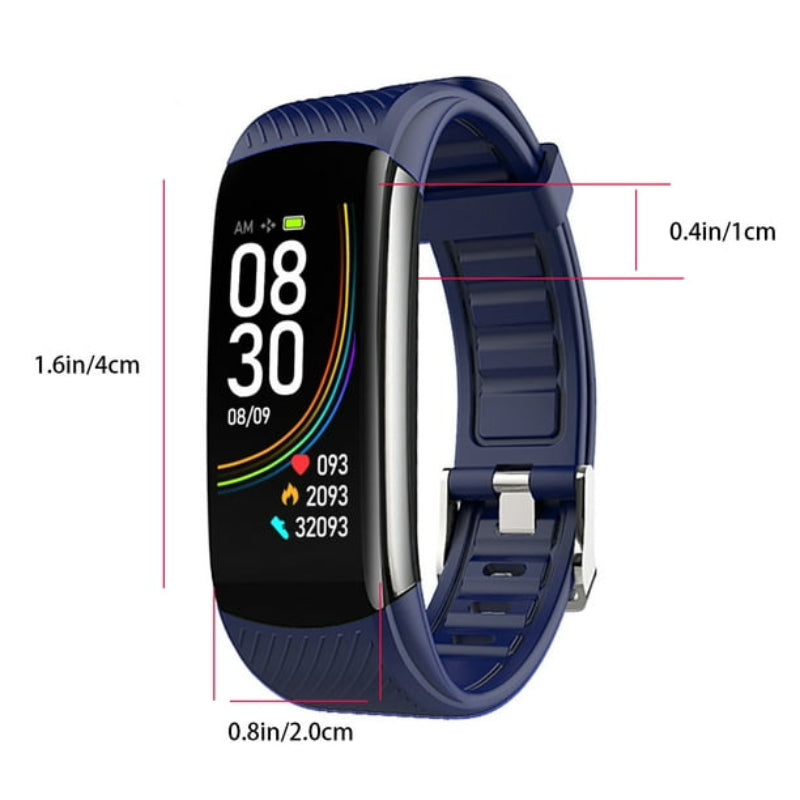 Bracelet Connecté Santé avec Cardio 24/7, Tension Artérielle, Oxygène Sanguin, 120+ Modes Sport, Sommeil - Étanche Unisexe