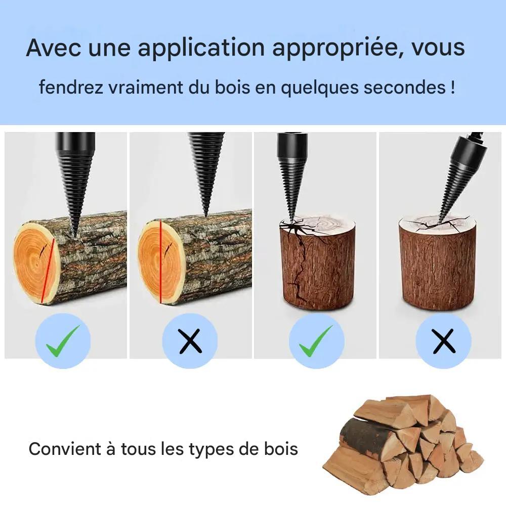 Coeurva Perceuse à bois de chauffage pour la maison